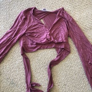 pink urban outfitters blouse
